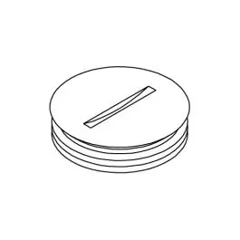 Wiremold 825A-1 PLUG ABANDON BOX FL 1IN BRS/STAMPED STL