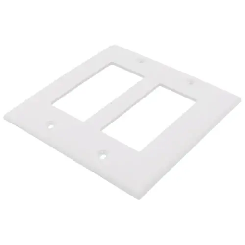 Pass & Seymour TP262W 2Gang Wall Plate, Decorator, Nylon, Standard - White