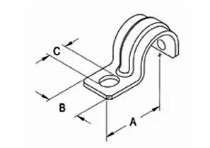 SK0422522-US20260702-105043-0 Bridgeport 922-S EMT 1-Hole Pipe Strap, 1 Inch - Image 1