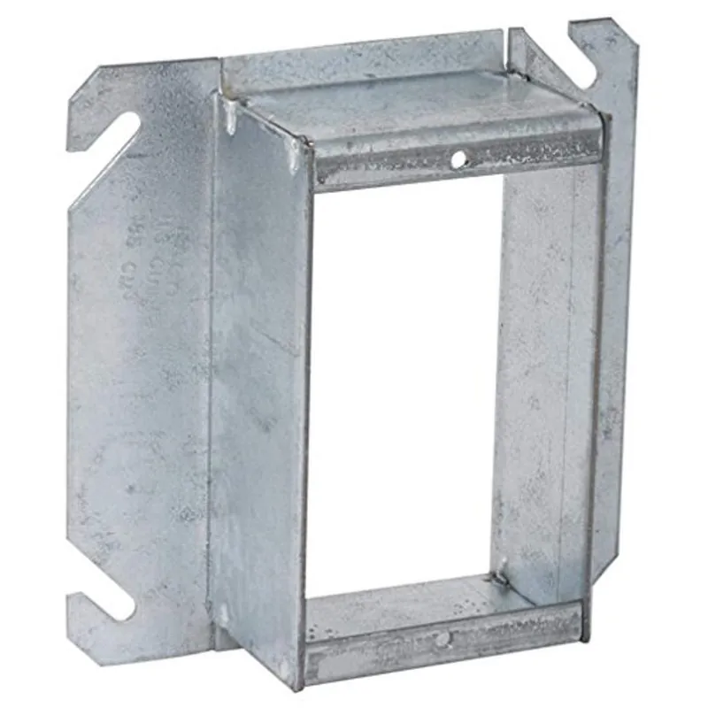 SK0422526-US20260702-105043-0 RACO 786 Hubbell-Raco 786 Square Mud Ring Cover, 1-Device, 2 Raised, 4 Pack of 25 - Image 1