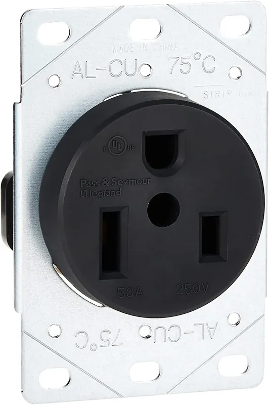 SK0422803-US20260702-105043-0 Pass & Seymour 3804 Straight Blade Receptacle 50A 250V - Image 1