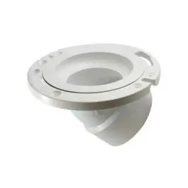 IPEX 213628W DWV Closet Flange 45 Degree 4 x 3 Inch Pipe