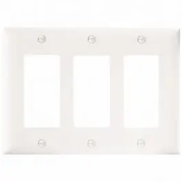 Pass & Seymour TP263W 3-Port Standard Wallplate