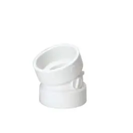 MUEL 05983 PVC DWV 22-1/2 Degree Elbow 4 Inch Hub End