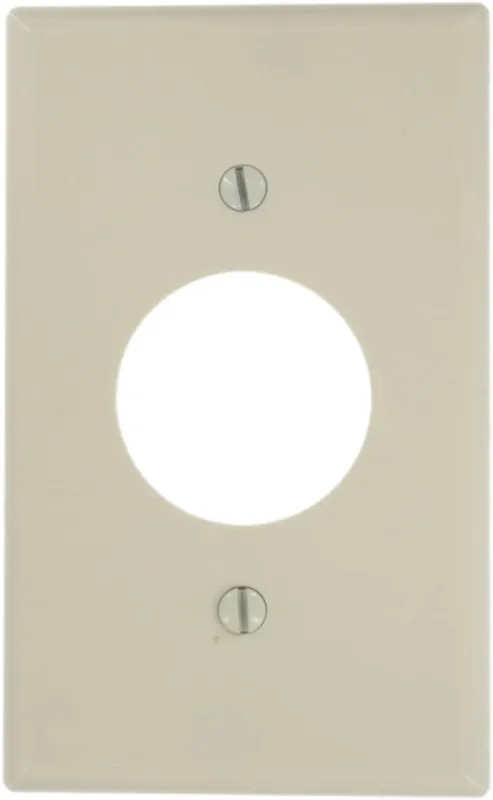 Leviton 78004 1-Gang Single 1.406 Inch Hole Device Receptacle Wallplate Standard Size