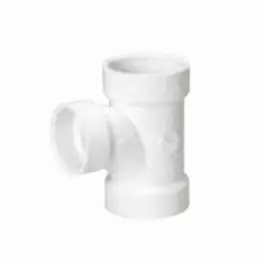 MUEL 05760 PVC DWV Reducing Sanitary Tee 2 x 1-1/2 x 2 Inch