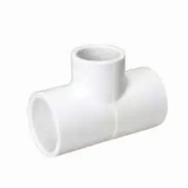 MUEL 401-131 Schedule 40 PVC Reducing Tee, 1 x 1 x 3/4 Inch, Slip End