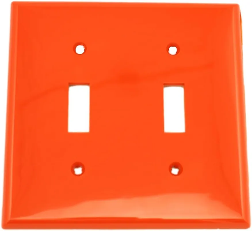 Leviton 80709-R Wallplate Standard Size Traditional 2 Gangs Red