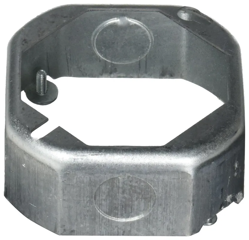 SK0423461-US20260702-105043-0 Raco 130 Hubbell Raco 4 in. Octagon Extension Ring, Drawn, 1-1/2 in. Deep, Two 1/2 & Two 3/4 in. KO's - Image 1