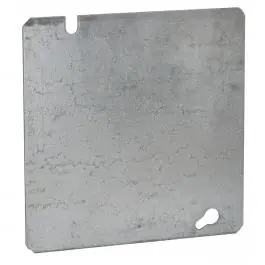 RACO 832 Cover, Flat, Blank, 4-11/16 in x 4-11/16 in