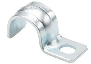 SK0423629-US20260702-105043-0 Bridgeport 904-S Heavy Wall 1-Hole Steel Pipe Strap 1-1/4 Inch - Pack of 100 - Image 1