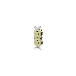 Leviton 5262-IGI Receptacle DX BL STR 125VAC 15A 2 3