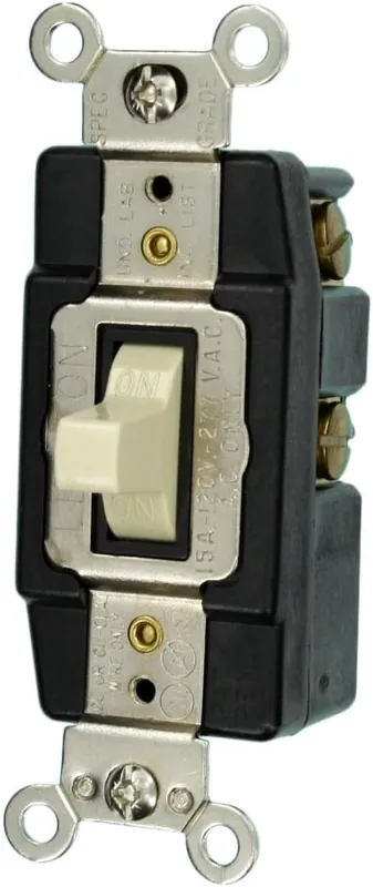SK0423866-US20260702-105043-0 Leviton 1281-I Toggle Switch 15 Amp 120/277 Volt Replacement - Image 1