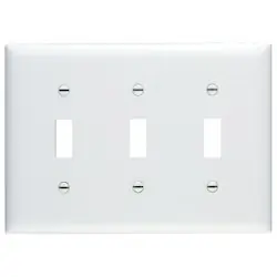 SK0423944-US20260702-105043-0 Pass & Seymour TP3W Toggle Switch Wall Plate Standard 3 Gang Replacement MPN - Image 1