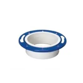 SK0424008-US20260702-105043-0 MUEL 05227 PVC DWV Adjustable Closet Flange with Metal Ring, 4 x 3 Inch - Image 1