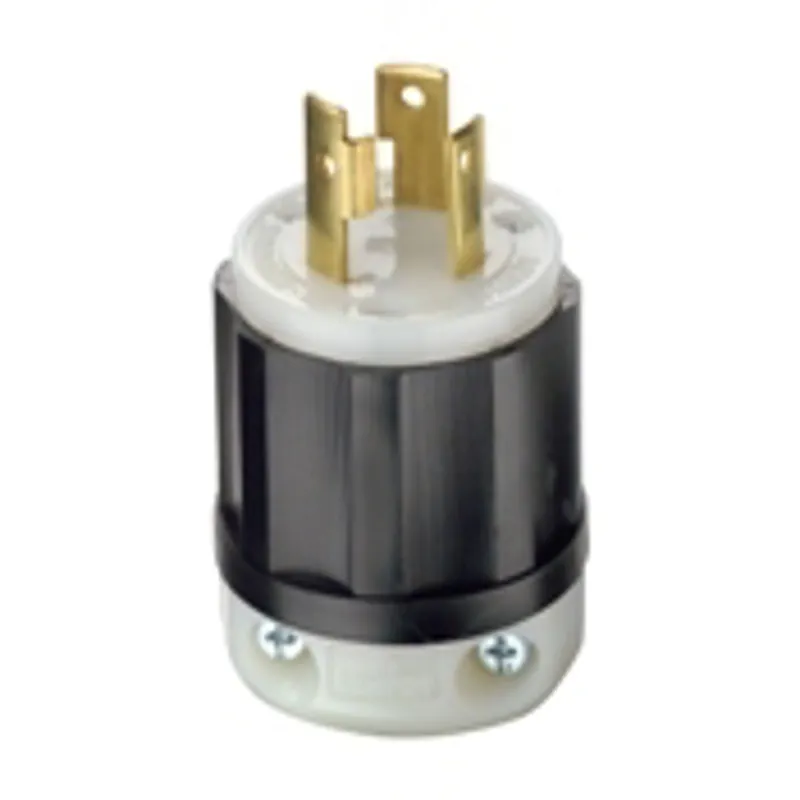 Leviton 2611 Plug LKG 125VAC 30A 2 3 BK/WHT