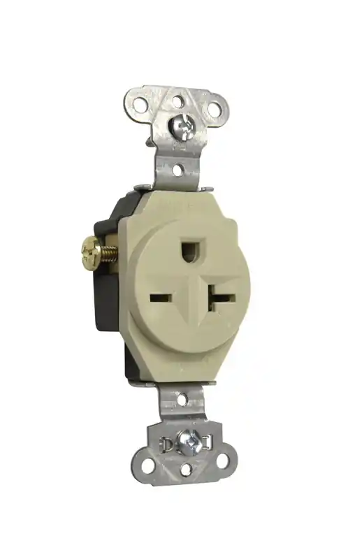 Pass & Seymour 5851I Heavy-Duty Spec Grade Single Receptacle NEMA 6-20R 20A 250V