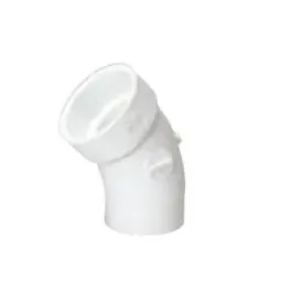 MUEL 05892 PVC DWV 45 degree Street Elbow 3 Inch Spigot x Hub End