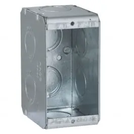 RACO 690 Masonry Box, Non-Gangable, 2-1/2 in Depth, 1 Outlets, 1/2 & 3/4 Knockouts