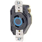 SK0424210-US20260702-105043-0 Leviton 2610 Locking Receptacle 30A 125V 2 Pole 3 Wire Black - Image 1