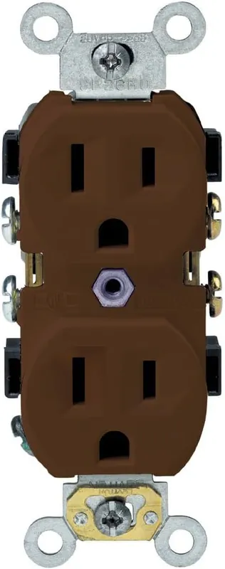 Leviton BR15 15-Amp 125-Volt Duplex Receptacle Commercial Grade N/A