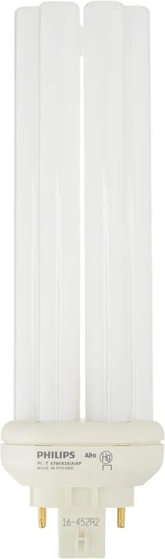 Philips 149021 42 W PL-T GX24q-4 4-Pin 3200 Lumen 3500 K 82 CRI Compact Fluorescent Lamp