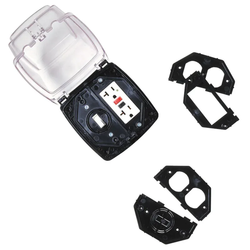 SK0424418-US20260702-105043-0 Intermatic WP1220C 2-Gang Weatherproof In-Use Receptacle Cover Power (2-1/4 In Depth) Replacement MPN - Image 1
