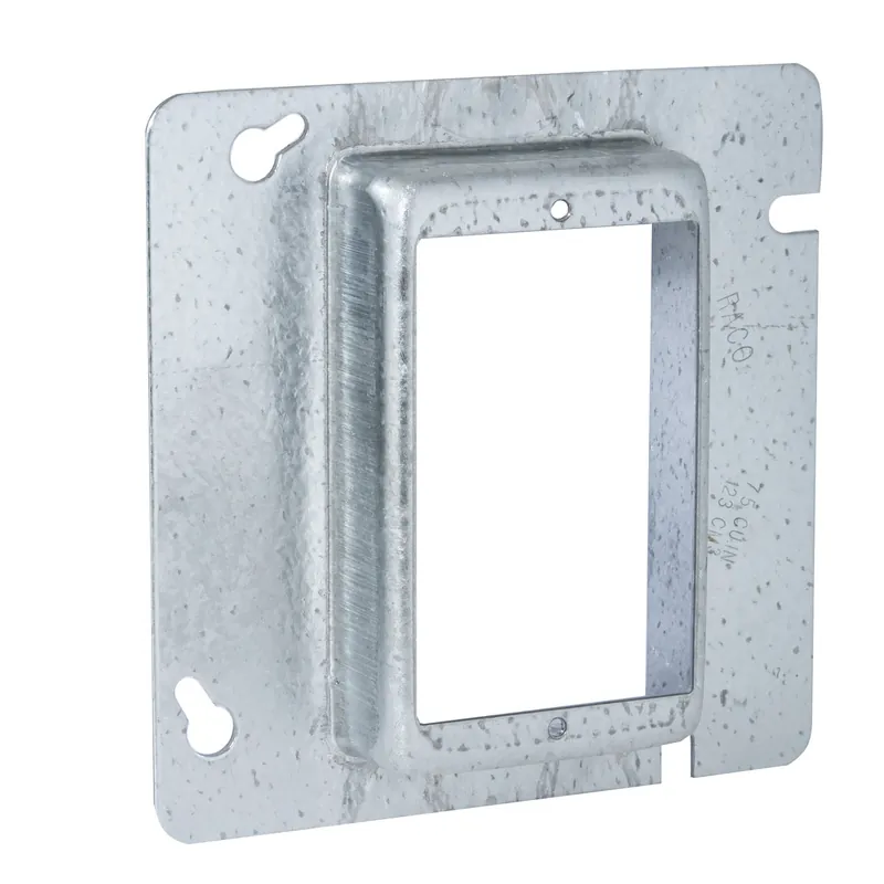 RACO 839 1-Device Raised Box Cover 1 Inch (4-11/16 Square) Receptacle/Switch