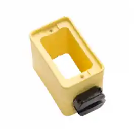 Pass & Seymour 3050 Outlet Box Portable 3-3/8 x 2-1/2 Rubber Box