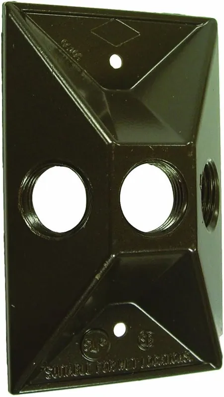 SK0424627-US20260702-105043-0 Bell 5189-2 Three Hole Weatherproof Cover Rectangular Cluster - Image 1