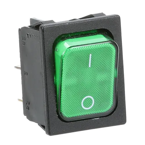 ROCKER SWITCH - GREEN LIGHT MER340038 for delfield