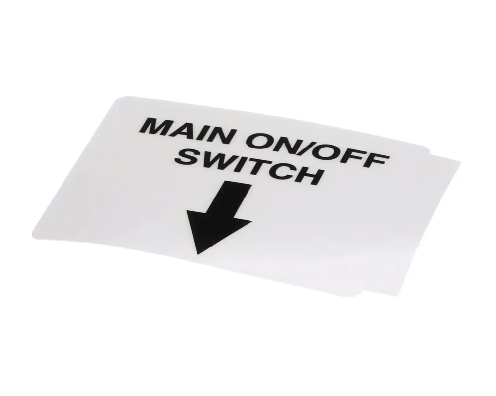 Decal Main On/Off for Bunn BU39803.0000