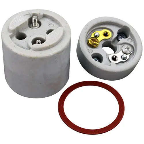 Nemco 45372 SOCKET ASSEMBLY 2 PC CERAMIC LAMP SOCKET
