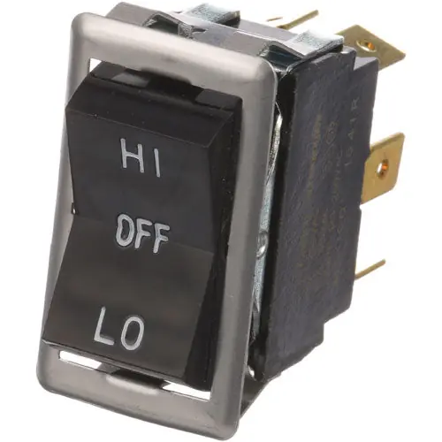 ROCKER SWITCH 7/8 X 1-1/2 DPDT CTR-OFF BL6503 for Blodgett BLOBL6503