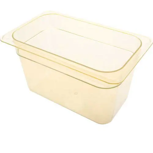 PAN, FOOD, H-PAN, 1/4, 6D, AMBER for Cambro CAM46HP(150)