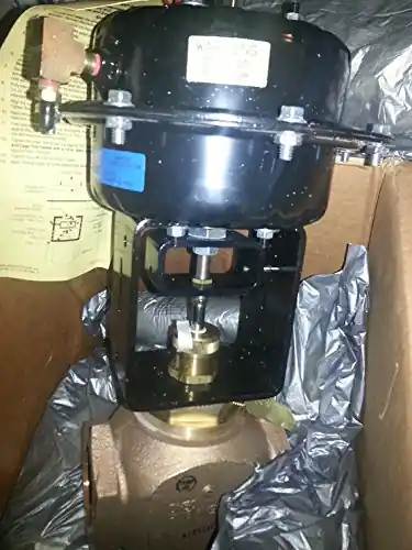 Johnson Controls VG7842ST+823E01 Globe Valve with Actuator, Three-Way Mixing, NPT End Connections with Positioner