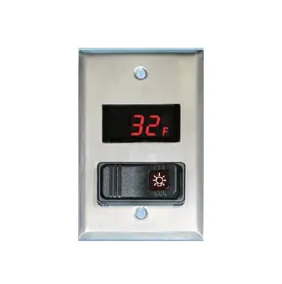 SK0433102-US20260702-105043-0 Weiss 24DT-L-4F0 Walk-In Cooler/Freezer Combination Light Switch & Digital Thermometer - Image 1