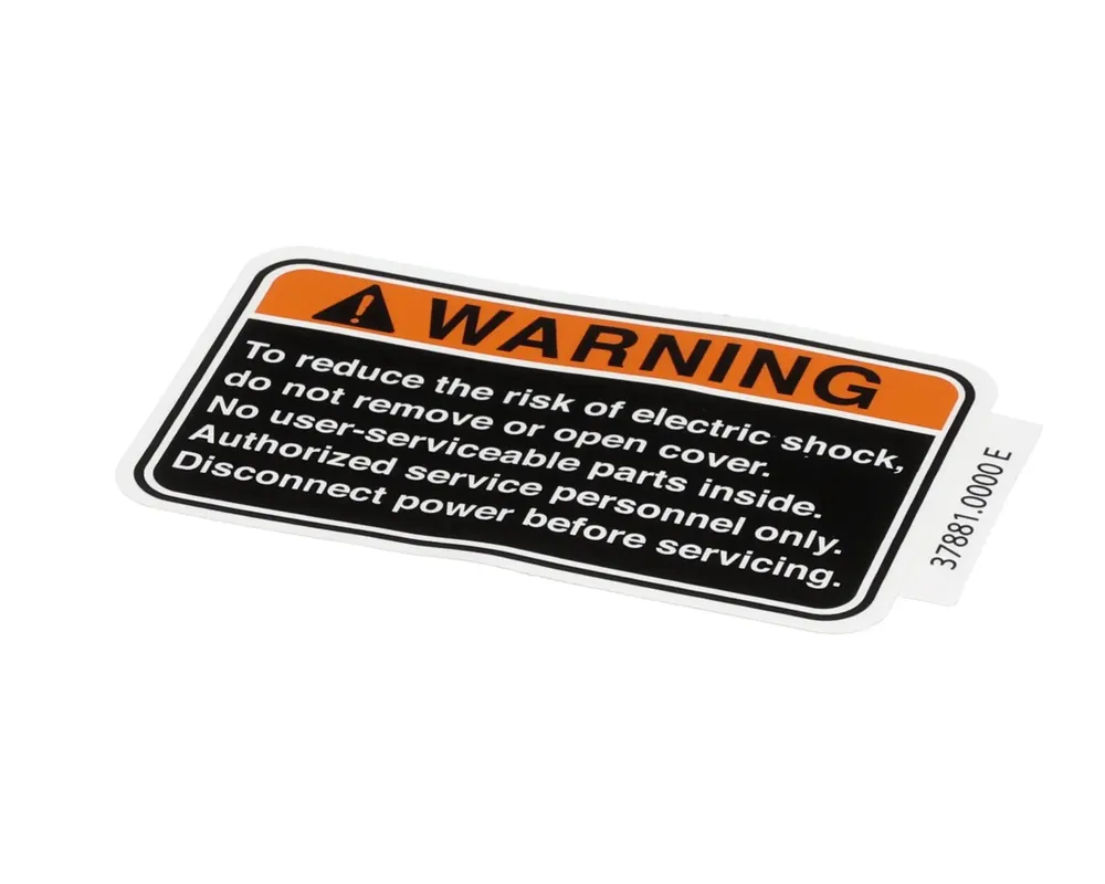 SK0433732-US20260702-105043-0 Decal No Serviceable Parts for Bunn BU37881.0000 - Image 1