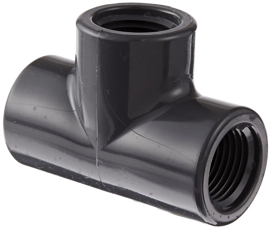 Spears 805-005 Plastic Tee, 1/2 Inch NPT Female, Schedule 80 PVC