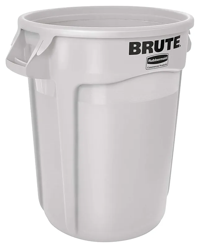 Rubbermaid FG263200WHT BRUTE Heavy-Duty Round Trash/Garbage Can 32 Gallon Replacement MPN