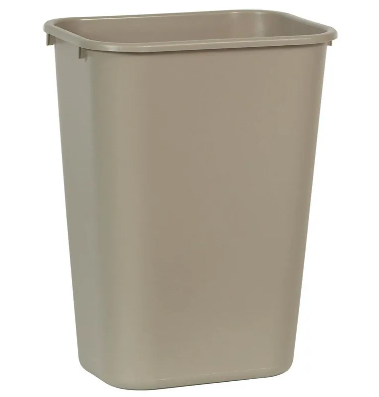 SK0434501-US20260702-105043-0 Rubbermaid FG295700BEIG Waste Basket Large Rectangular Trash Can 10 Gallon Replacement MPN - Image 1
