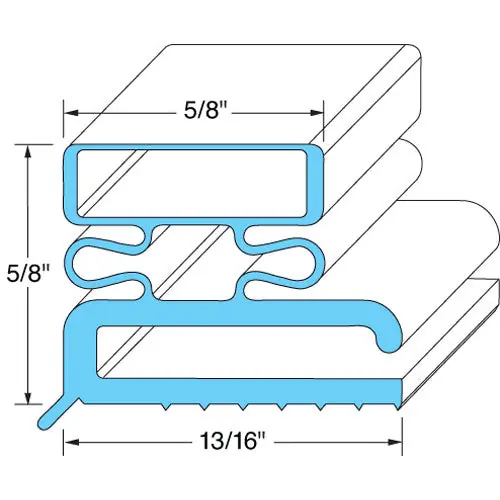SK0435107-US20260702-105043-0 Door Gasket 6 7/8 X 23 3/8 21461 for Traulsen TRA21461 - Image 1