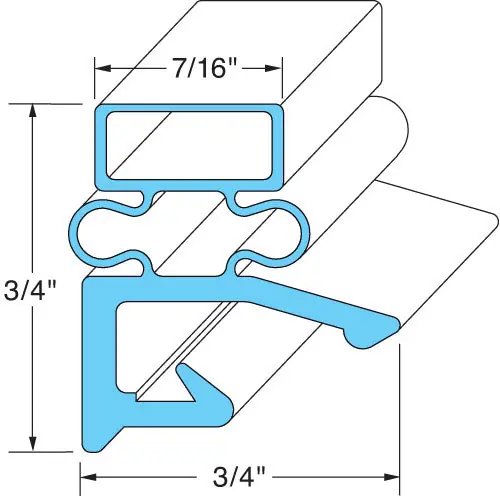 SK0437463-US20260702-105043-0 DOOR GASKET 24 1/2 X 25 1/2 280984-5 for Traulsen TRA280984-5 - Image 1
