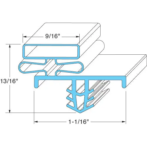 SK0437729-US20260702-105043-0 DOOR GASKET for Delfield DEL-1701288 - Image 1