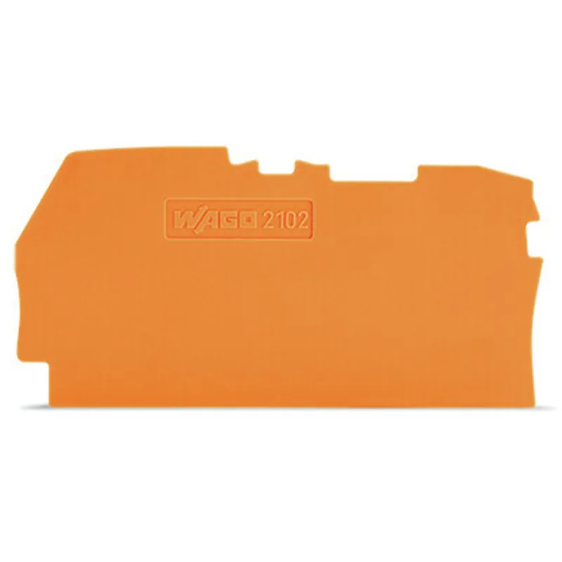 SK0437793-US20260702-105043-0 WAGO 2102-1292 End and Intermediate Plate TOPJOB S Series 0.8mm Width - Image 1