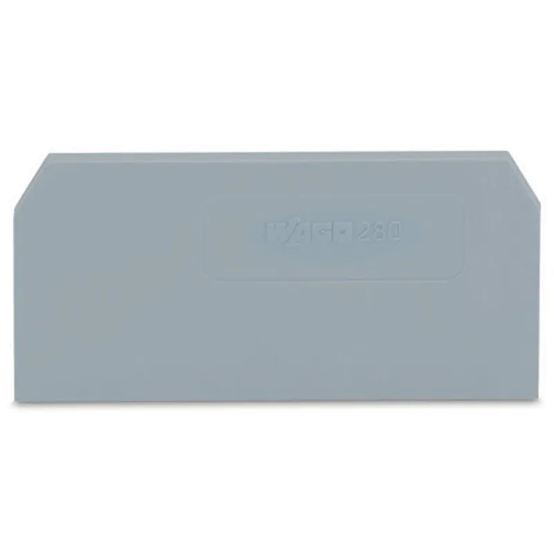 WAGO 280-308 End and Intermediate Plate 2.5mm Gray