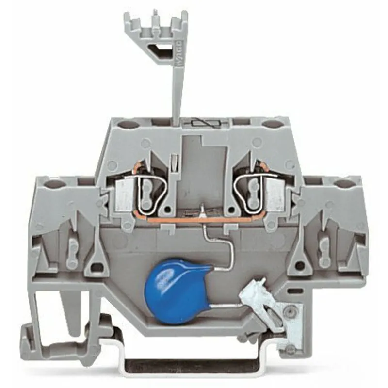 SK0437891-US20260702-105043-0 WAGO 280-502/281-614 Component Feed-Through Terminal Block MOV Varistor Double-Deck - Image 1