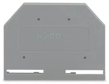 SK0437896-US20260702-105043-0 WAGO 281-301 End and Intermediate Plate 3mm Gray - Image 1