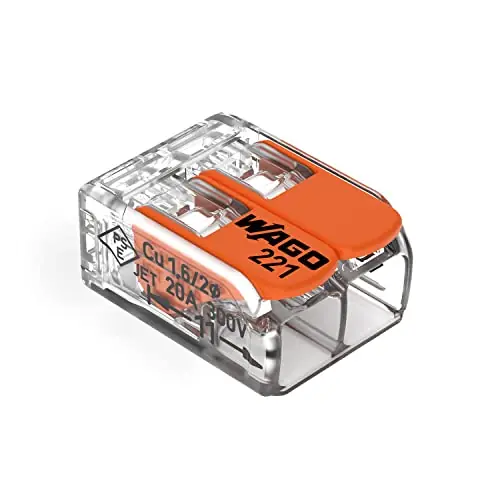 WAGO 221-412/996-010 Lever-Nuts 2-Conductor Splicing Connector Pack of 10