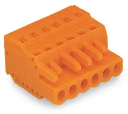 SK0437958-US20260702-105043-0 WAGO 231-302/026-000 1-Conductor Female Connector 2-Pole Orange - Image 1
